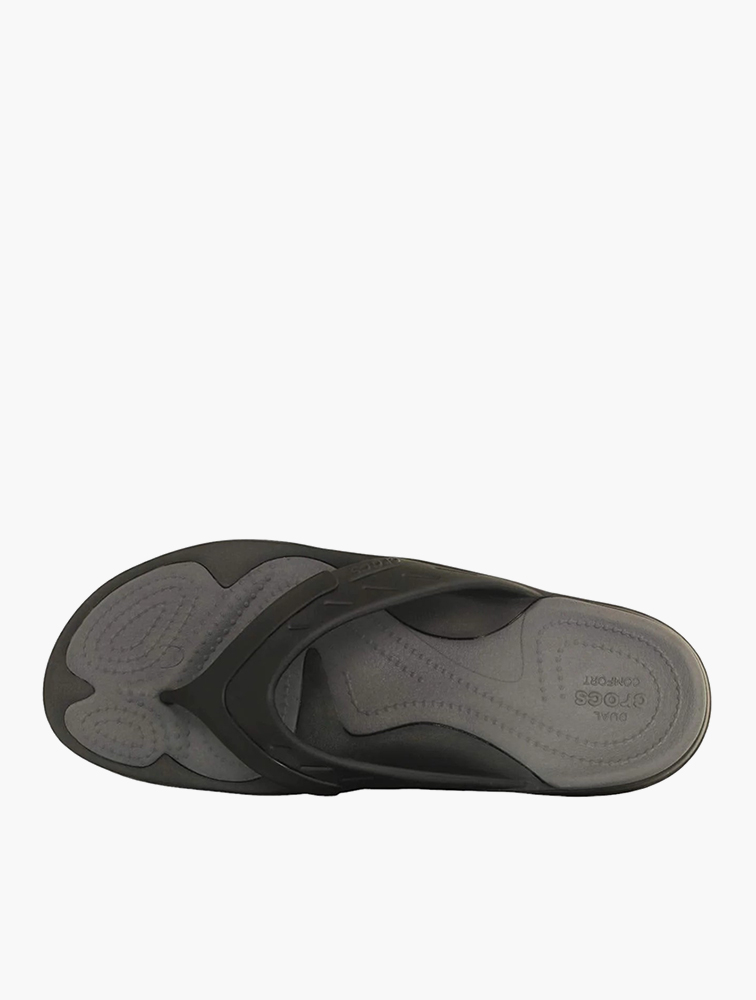 MyRunway Shop Crocs Black Graphite Modi Sport Flip Flops for Women